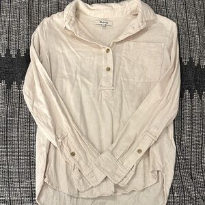 Madewell Flannel Henley Top